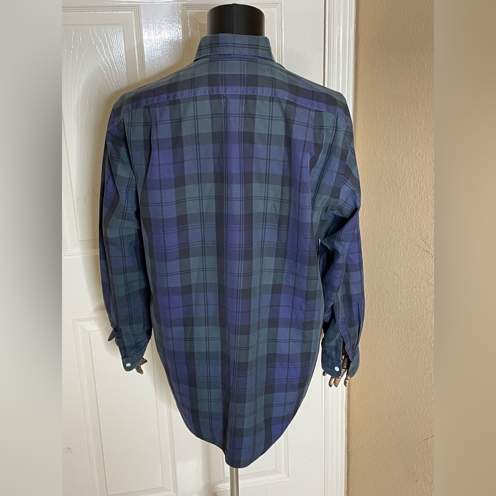 Polo Ralph Lauren Plaid Button Down Size Medium Vintage - Picture 9 of 11
